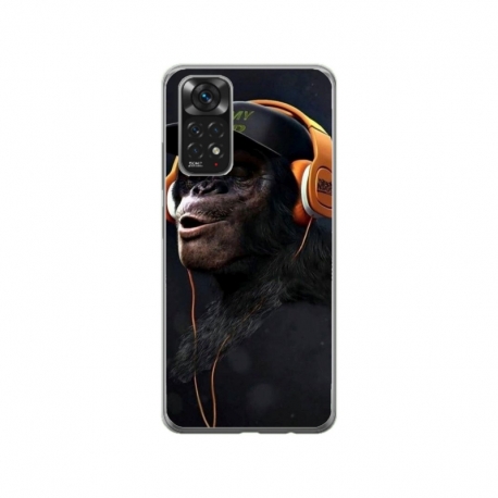 Husa personalizata tip carcasa HQPrint pentru Xiaomi Redmi Note 11 Pro 4G, model Monkey, multicolor, S1D1M0319