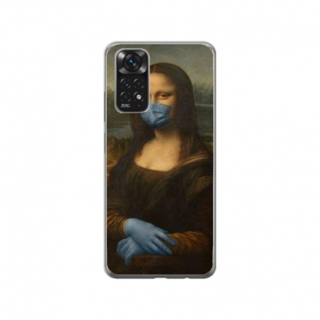 Husa personalizata tip carcasa HQPrint pentru Xiaomi Redmi Note 11 Pro 4G, model Covid Mona Lisa, multicolor, S1D1M0327