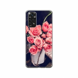 Husa personalizata tip carcasa HQPrint pentru Xiaomi Redmi Note 11 Pro 4G, model Flowers 22, multicolor, S1D1M0379