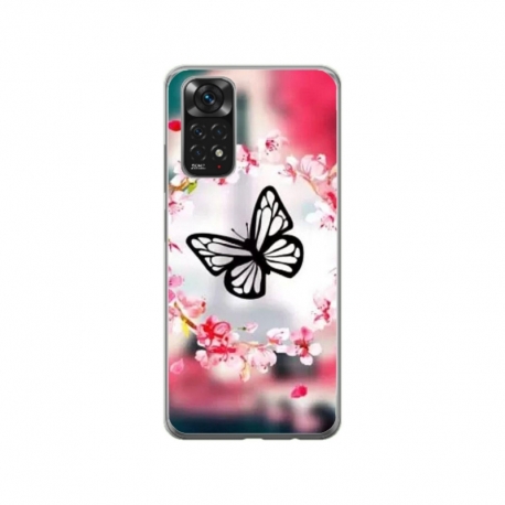 Husa personalizata tip carcasa HQPrint pentru Xiaomi Redmi Note 11 Pro 4G, model Butterfly 8, multicolor, S1D1M0380