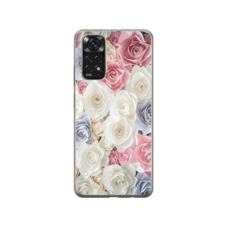 Husa personalizata tip carcasa HQPrint pentru Xiaomi Redmi Note 11 Pro 4G, model Flowers 23, multicolor, S1D1M0385