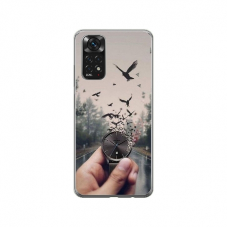 Husa personalizata tip carcasa HQPrint pentru Xiaomi Redmi Note 11 Pro 5G, model Time Flies 2, multicolor, S1D1M0365