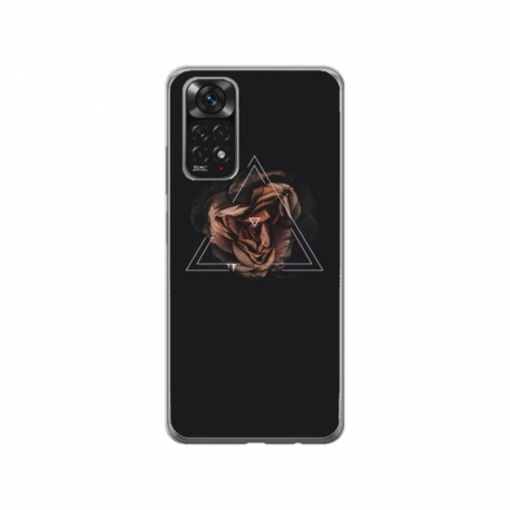 Husa personalizata tip carcasa HQPrint pentru Xiaomi Redmi Note 12 Pro, model Triangle Rose, multicolor, S1D1M0316