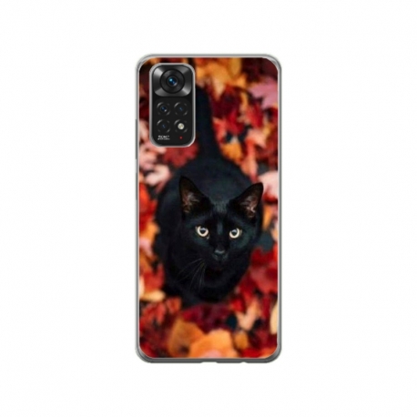 Husa personalizata tip carcasa HQPrint pentru Xiaomi Mi 10T 5G, model Black Cat 3, multicolor, S1D1M0017