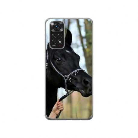 Husa personalizata tip carcasa HQPrint pentru Xiaomi Mi 10T 5G, model Black Horse, multicolor, S1D1M0019