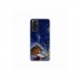 Husa personalizata tip carcasa HQPrint pentru Xiaomi Mi 10T 5G, model Christmas Cottage, multicolor, S1D1M0059