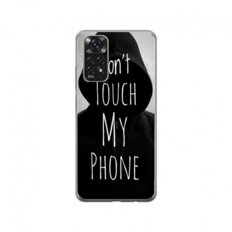 Husa personalizata tip carcasa HQPrint pentru Xiaomi Mi 10T 5G, model Dont touch my phone 2, multicolor, S1D1M0065