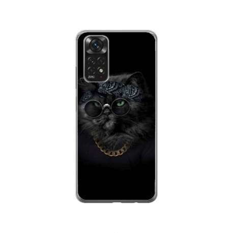 Husa personalizata tip carcasa HQPrint pentru Xiaomi Mi 10T 5G, model Black Cat 4, multicolor, S1D1M0097