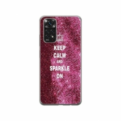 Husa personalizata tip carcasa HQPrint pentru Xiaomi Mi 10T 5G, model Keep Calm and Sparkle On, multicolor, S1D1M0252