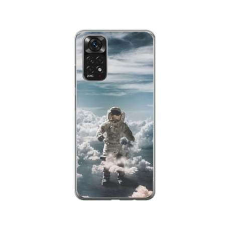 Husa personalizata tip carcasa HQPrint pentru Xiaomi Mi 10T 5G, model Astronaut in the Clouds, multicolor, S1D1M0290