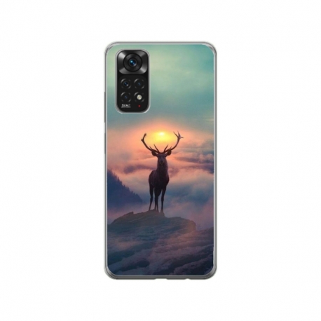 Husa personalizata tip carcasa HQPrint pentru Xiaomi Mi 10T 5G, model Antlers, multicolor, S1D1M0303