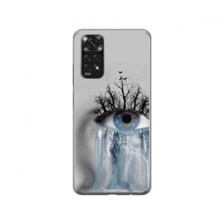 Husa personalizata tip carcasa HQPrint pentru Xiaomi Mi 10T 5G, model Teary Eye, multicolor, S1D1M0307