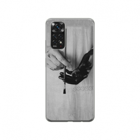 Husa personalizata tip carcasa HQPrint pentru Xiaomi Mi 10T 5G, model Black Paint, multicolor, S1D1M0336