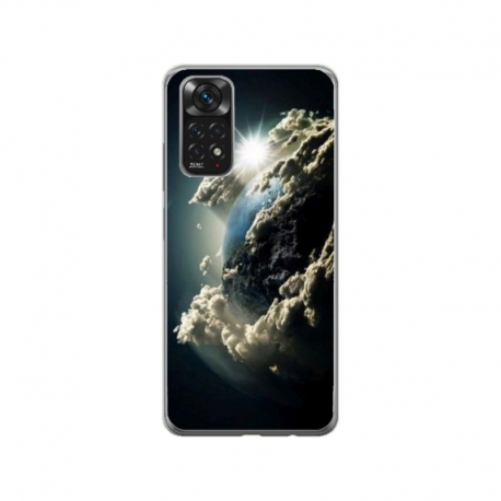 Husa personalizata tip carcasa HQPrint pentru Xiaomi Mi 10T Pro 5G, model Cloudy Earth, multicolor, S1D1M0067