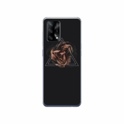Husa personalizata tip carcasa HQPrint pentru Xiaomi Redmi 12T, model Triangle Rose, multicolor, S1D1M0316
