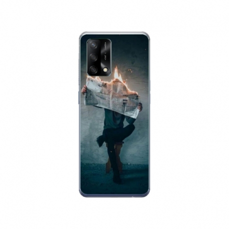 Husa personalizata tip carcasa HQPrint pentru Xiaomi Redmi 12T, model Burn the News, multicolor, S1D1M0345