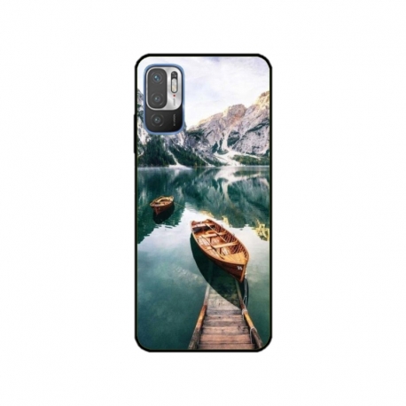Husa personalizata tip carcasa HQPrint pentru Xiaomi Redmi 10, model Boats, multicolor, S1D1M0024