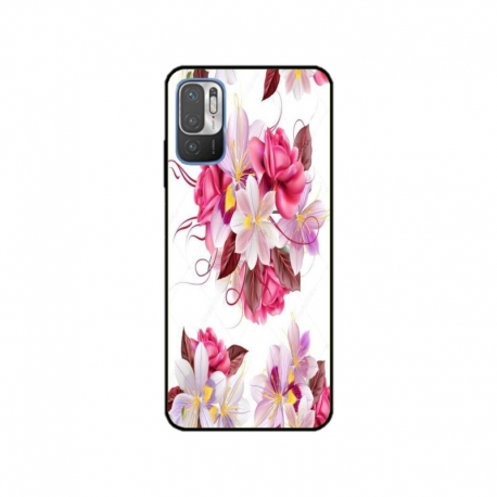 Husa personalizata tip carcasa HQPrint pentru Xiaomi Redmi 10, model Flowers 4, multicolor, S1D1M0040