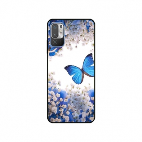 Husa personalizata tip carcasa HQPrint pentru Xiaomi Redmi 10, model Butterfly 4, multicolor, S1D1M0041