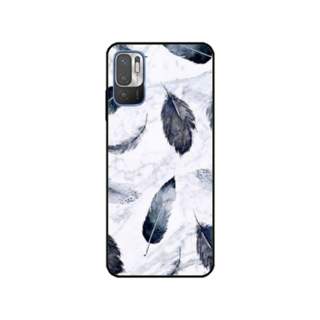 Husa personalizata tip carcasa HQPrint pentru Xiaomi Redmi 10, model Leaf Design 2, multicolor, S1D1M0071