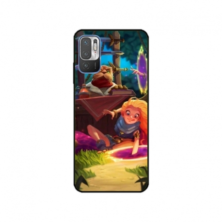 Husa personalizata tip carcasa HQPrint pentru Xiaomi Redmi 10, model Tangled, multicolor, S1D1M0150