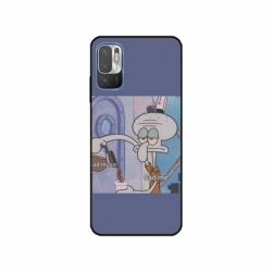 Husa personalizata tip carcasa HQPrint pentru Xiaomi Redmi 10, model Squidward 1, multicolor, S1D1M0161