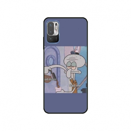 Husa personalizata tip carcasa HQPrint pentru Xiaomi Redmi 10, model Squidward 1, multicolor, S1D1M0161