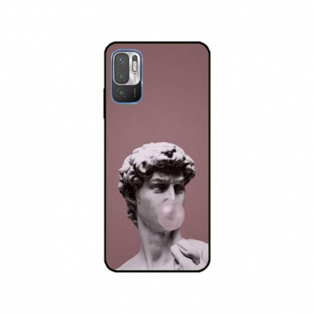 Husa personalizata tip carcasa HQPrint pentru Xiaomi Redmi 10, model Bubble Gum Statue, multicolor, S1D1M0317