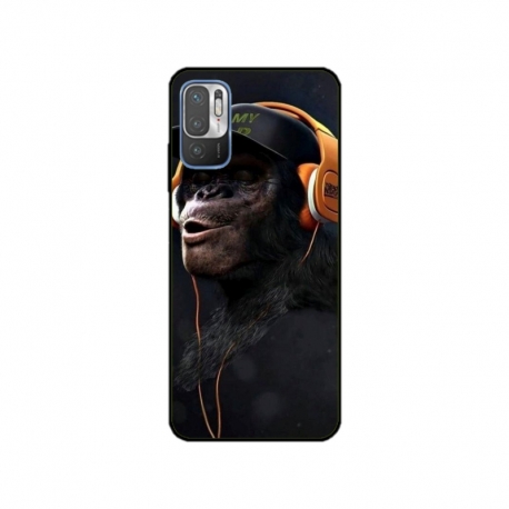 Husa personalizata tip carcasa HQPrint pentru Xiaomi Redmi 10, model Monkey, multicolor, S1D1M0319