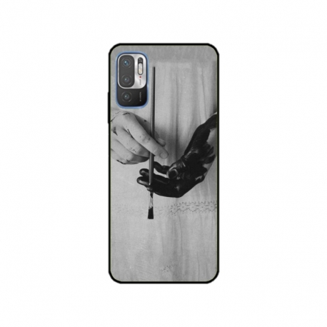 Husa personalizata tip carcasa HQPrint pentru Xiaomi Redmi 10, model Black Paint, multicolor, S1D1M0336