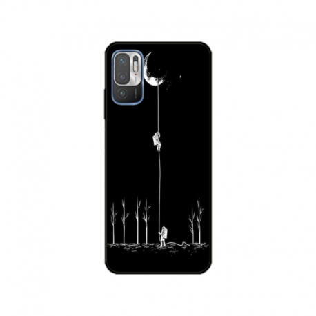 Husa personalizata tip carcasa HQPrint pentru Xiaomi Redmi Note 10 5G, model Climbing to the Moon, multicolor, S1D1M0233