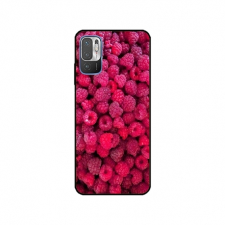 Husa personalizata tip carcasa HQPrint pentru Xiaomi Redmi Note 10 5G, model Zmeura, multicolor, S1D1M0234