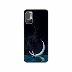 Husa personalizata tip carcasa HQPrint pentru Xiaomi Redmi Note 10 5G, model Moon Fishing, multicolor, S1D1M0270
