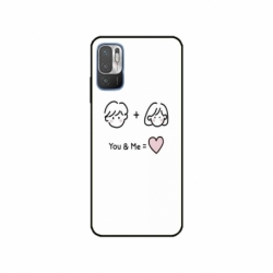 Husa personalizata tip carcasa HQPrint pentru Xiaomi Redmi Note 10 5G, model You and Me, multicolor, S1D1M0274
