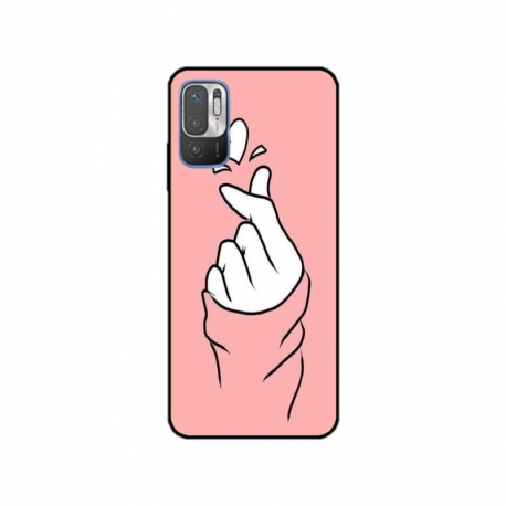 Husa personalizata tip carcasa HQPrint pentru Xiaomi Redmi Note 10 5G, model Heart Snap, multicolor, S1D1M0285