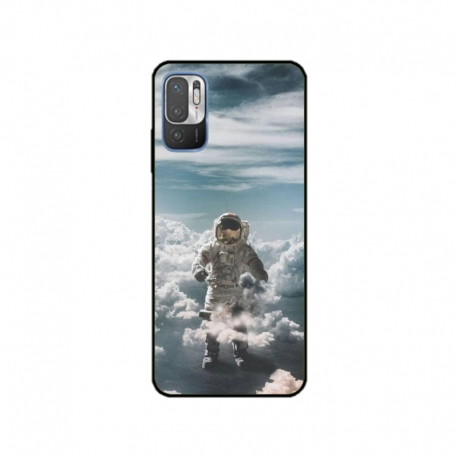 Husa personalizata tip carcasa HQPrint pentru Xiaomi Redmi Note 10 5G, model Astronaut in the Clouds, multicolor, S1D1M0290