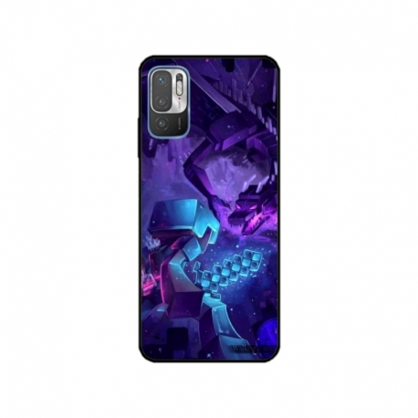 Husa personalizata tip carcasa HQPrint pentru Xiaomi Redmi Note 10 5G, model Ender Dragon, multicolor, S1D1M0304