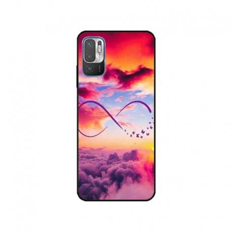 Husa personalizata tip carcasa HQPrint pentru Xiaomi Redmi Note 10 5G, model Bright Infinity, multicolor, S1D1M0377