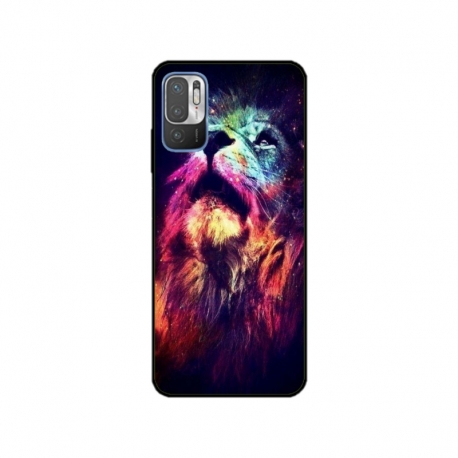 Husa personalizata tip carcasa HQPrint pentru Xiaomi Redmi 10 5G, model Celestial Lion, multicolor, S1D1M0002