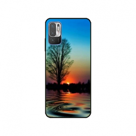 Husa personalizata tip carcasa HQPrint pentru Xiaomi Redmi 10 5G, model Apus, multicolor, S1D1M0006