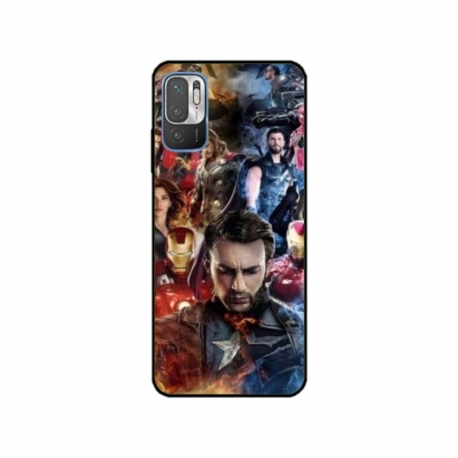Husa personalizata tip carcasa HQPrint pentru Xiaomi Redmi 10 5G, model Avengers Endgame, multicolor, S1D1M0009