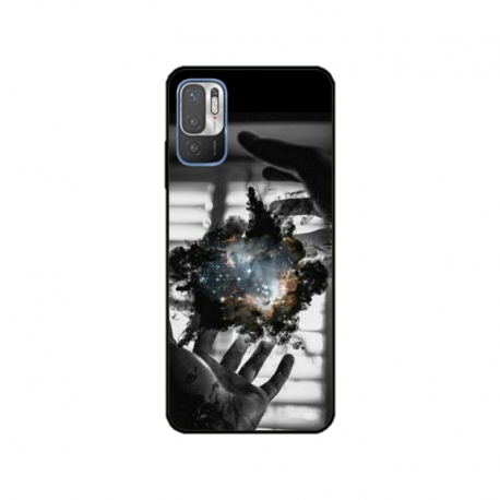 Husa personalizata tip carcasa HQPrint pentru Xiaomi Redmi 10 5G, model Dark Magic, multicolor, S1D1M0020