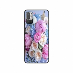 Husa personalizata tip carcasa HQPrint pentru Xiaomi Redmi 10 5G, model Flowers 1, multicolor, S1D1M0026