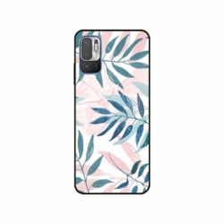 Husa personalizata tip carcasa HQPrint pentru Xiaomi Redmi 10 5G, model Leaf Design 1, multicolor, S1D1M0044