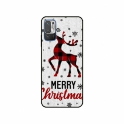 Husa personalizata tip carcasa HQPrint pentru Xiaomi Redmi 10 5G, model Merry Christmas Reindeer 1, multicolor, S1D1M0049