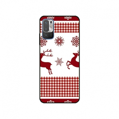 Husa personalizata tip carcasa HQPrint pentru Xiaomi Redmi 10 5G, model Reindeer 1, multicolor, S1D1M0051