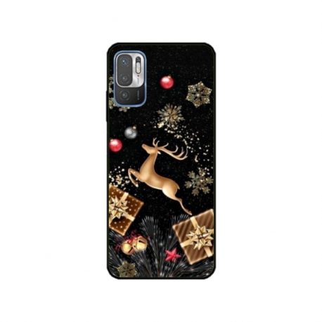 Husa personalizata tip carcasa HQPrint pentru Xiaomi Redmi 10 5G, model Reindeer 2, multicolor, S1D1M0052