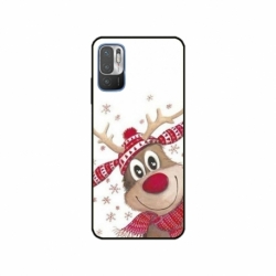 Husa personalizata tip carcasa HQPrint pentru Xiaomi Redmi 10 5G, model Reindeer 3, multicolor, S1D1M0053