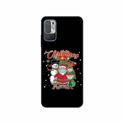 Husa personalizata tip carcasa HQPrint pentru Xiaomi Redmi 10 5G, model Covid Christmas, multicolor, S1D1M0054