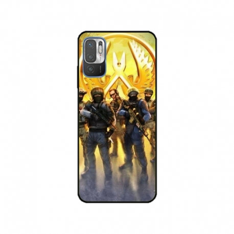 Husa personalizata tip carcasa HQPrint pentru Xiaomi Redmi 10 5G, model Counter Strike, multicolor, S1D1M0062